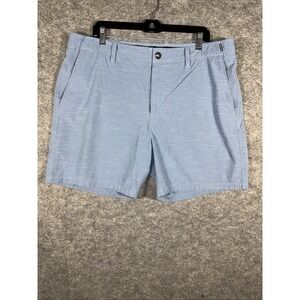 Hurley Mens Phantom Chino Shorts‎ Lite Blue Size 38 9" Inseam Stretch